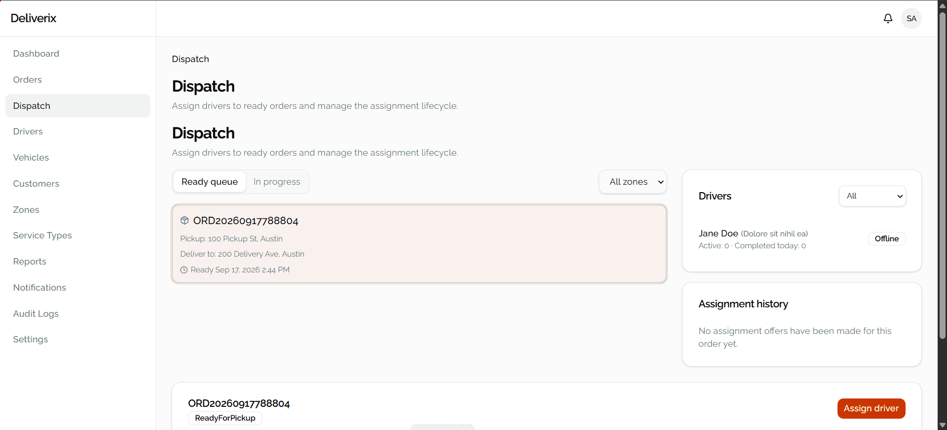Deliverix preview